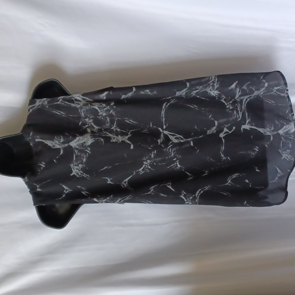 Ruff Hewn Grey Sleeveless Long Tunic  Size M, semi-sheer - Picture 4 of 8